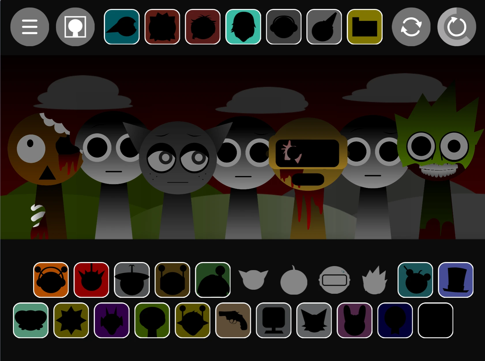 Sprunki Phase 1.7 Character Selection