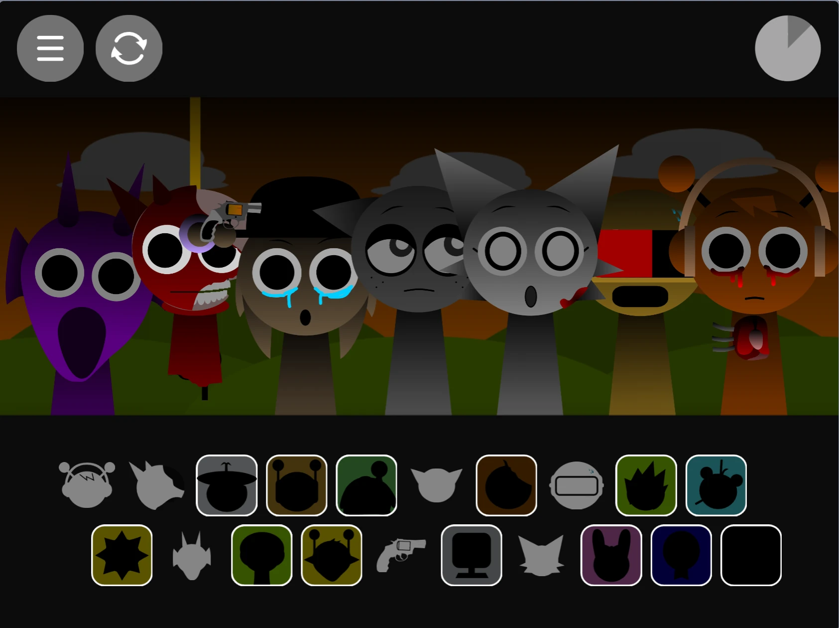 Sprunki Phase 1.7 character placement and music creation