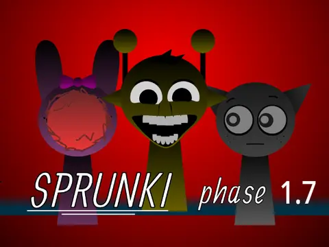 Sprunki Phase 1.7 music game logo