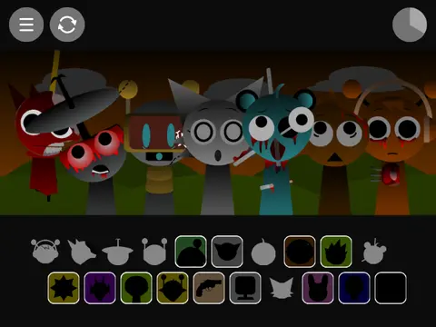 Sprunki Phase 1.7 Remix music game logo