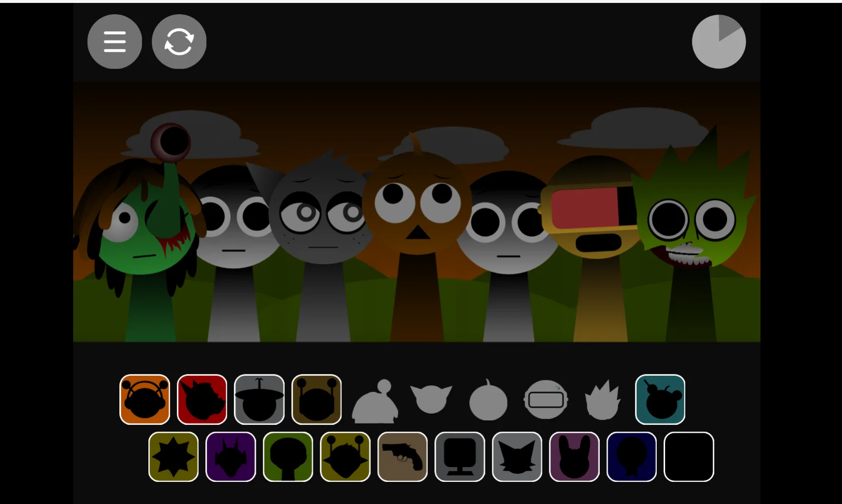 Sprunki Phase 1.75 multiple characters making music