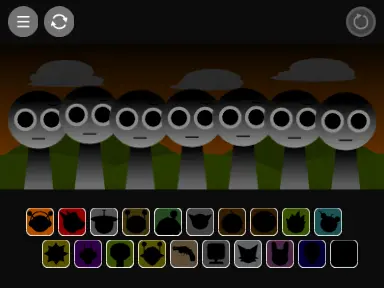 Sprunki Phase 1.75 Canon Edition music rhythm game characters