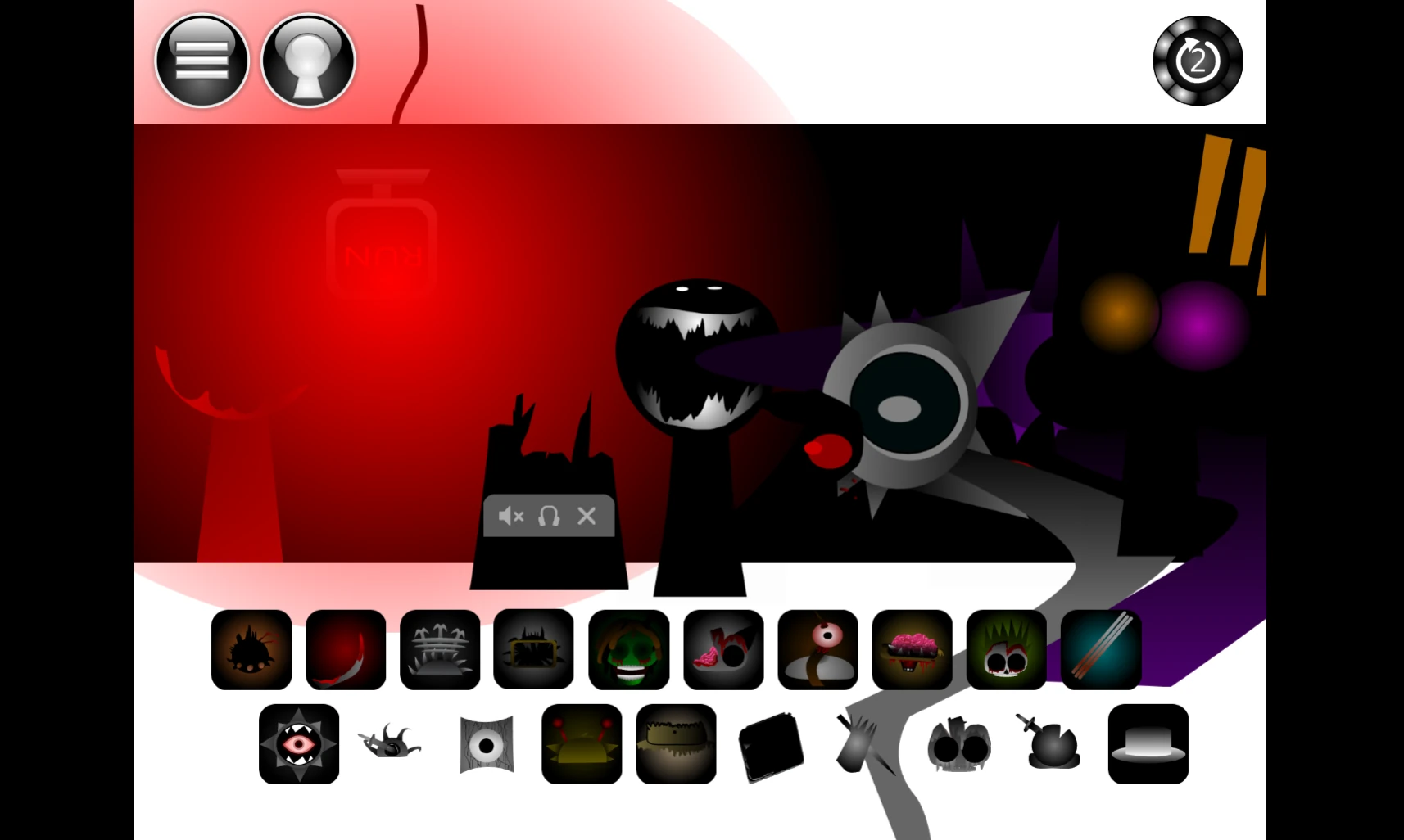 Sprunki Phase 1.75 Remix completed track with visual effects