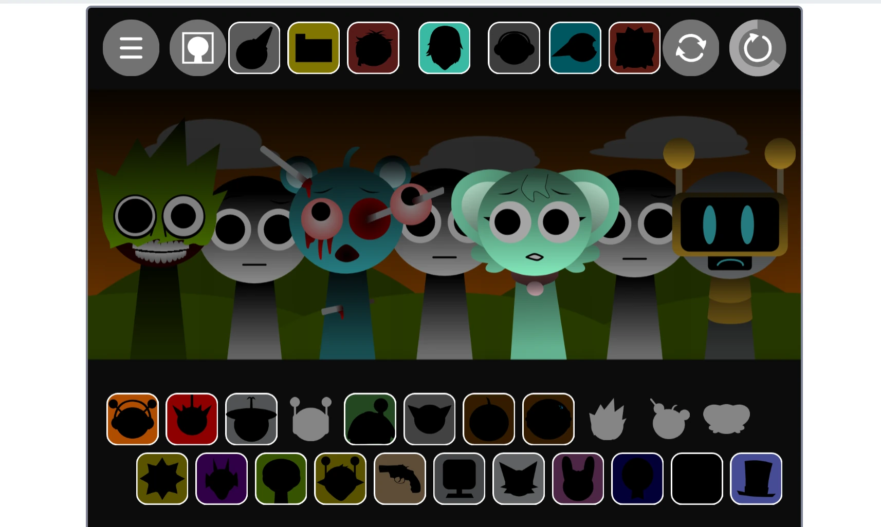 Sprunki Phase 1.8 music creation with multiple tracks