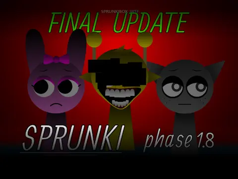 Sprunki Phase 1.8 Game Logo - Enhanced Music Creation Game