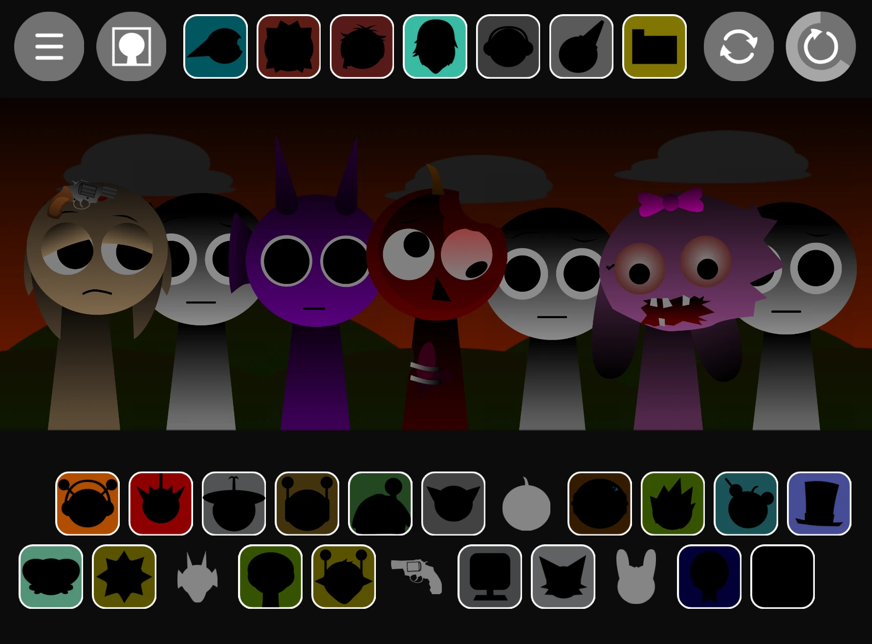 Sprunki Phase 1.9 different sound options