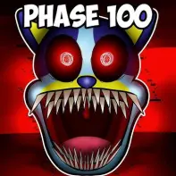 Sprunki Phase 100 game logo showing colorful character icons