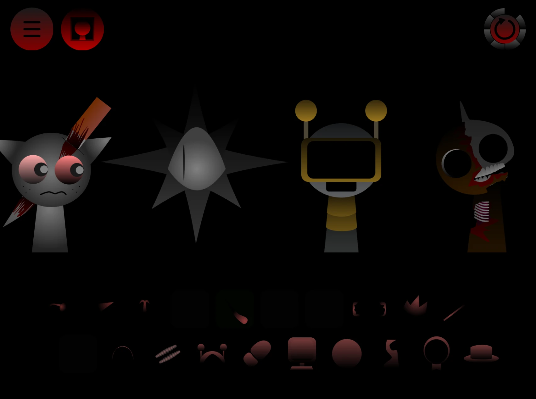 sprunki phase 1000 showing complex character combinations