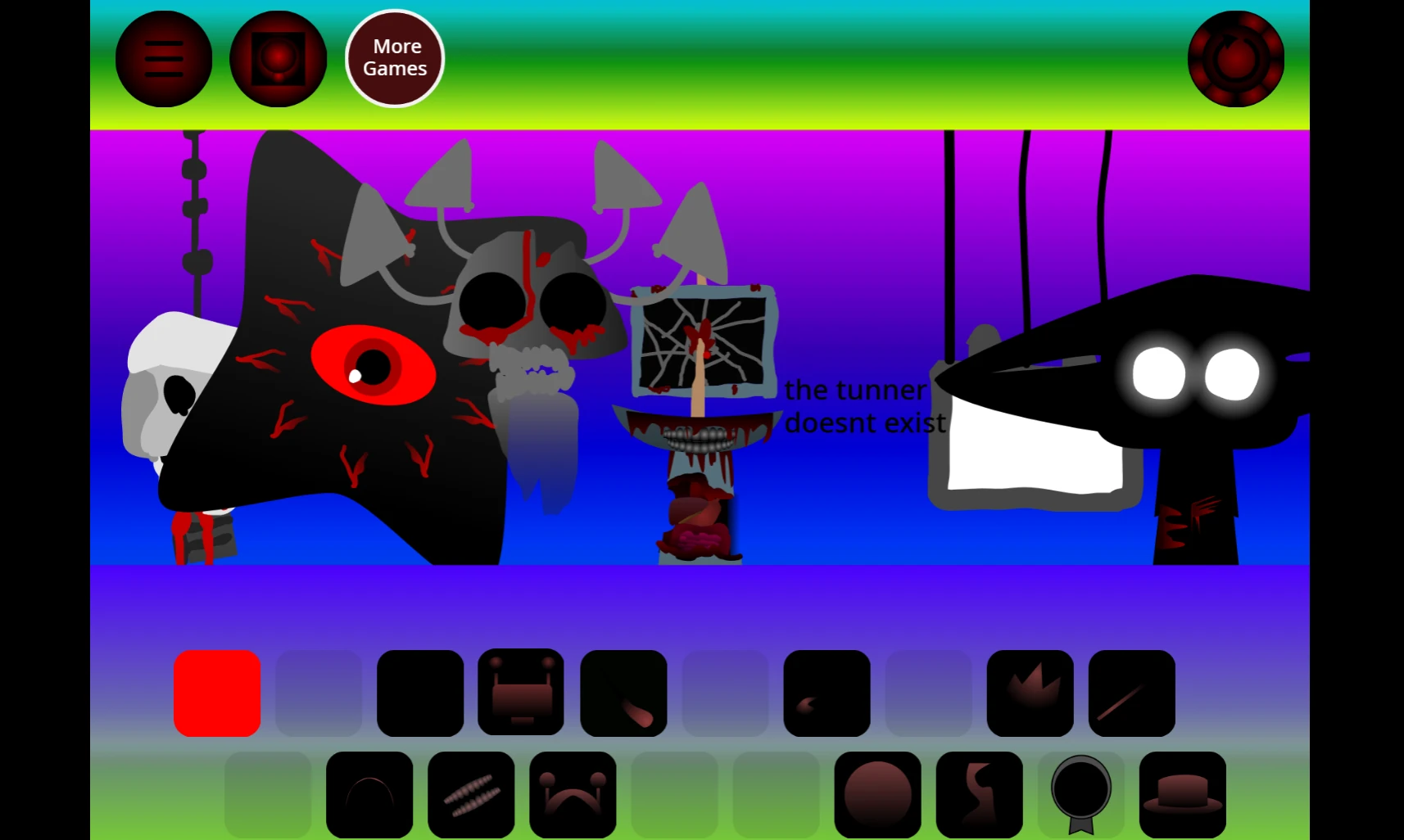 Sprunki Phase 101 complete music studio with all elements active