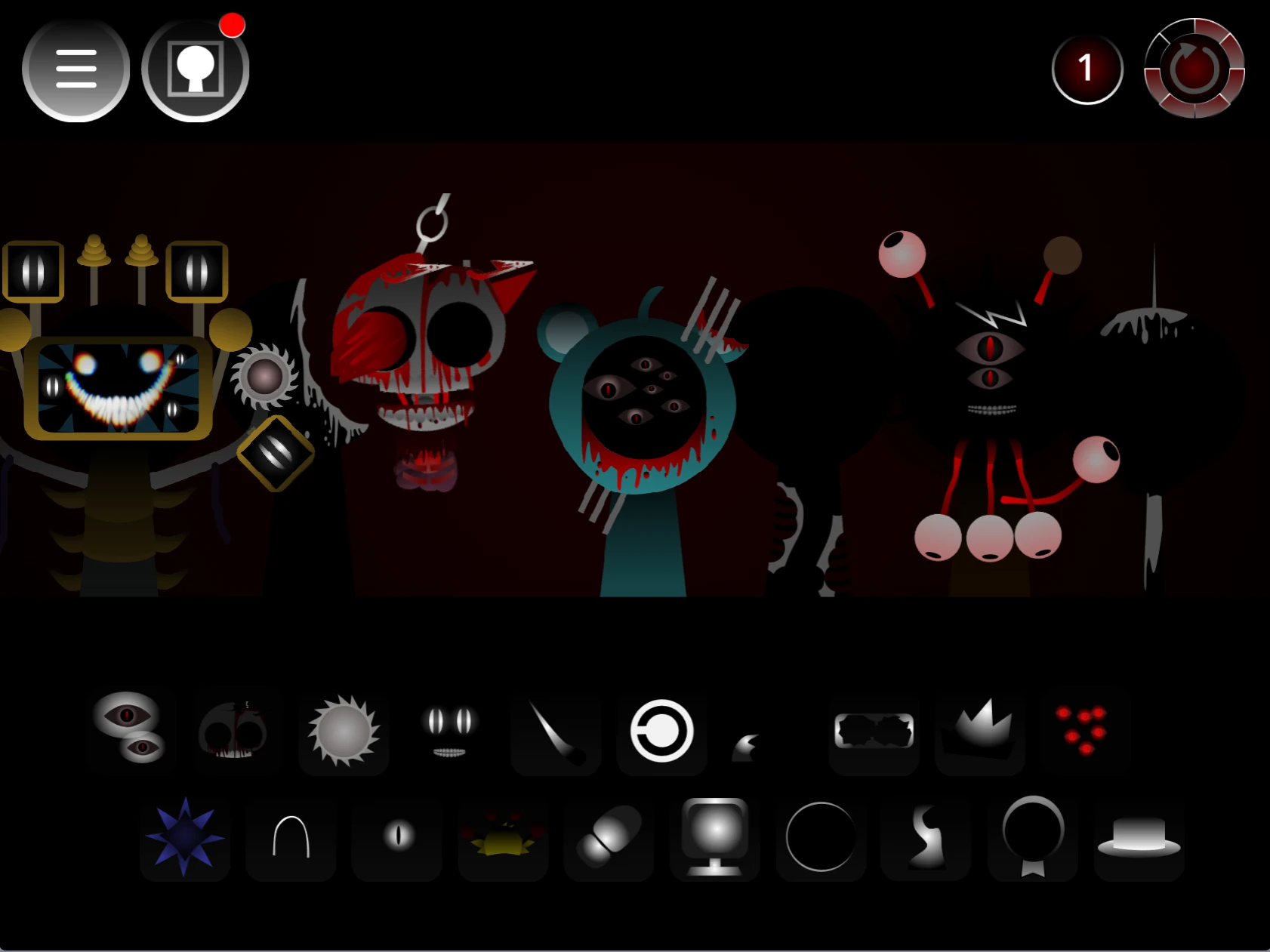 Sprunki Phase 11.5 New gameplay screenshot showing character selection