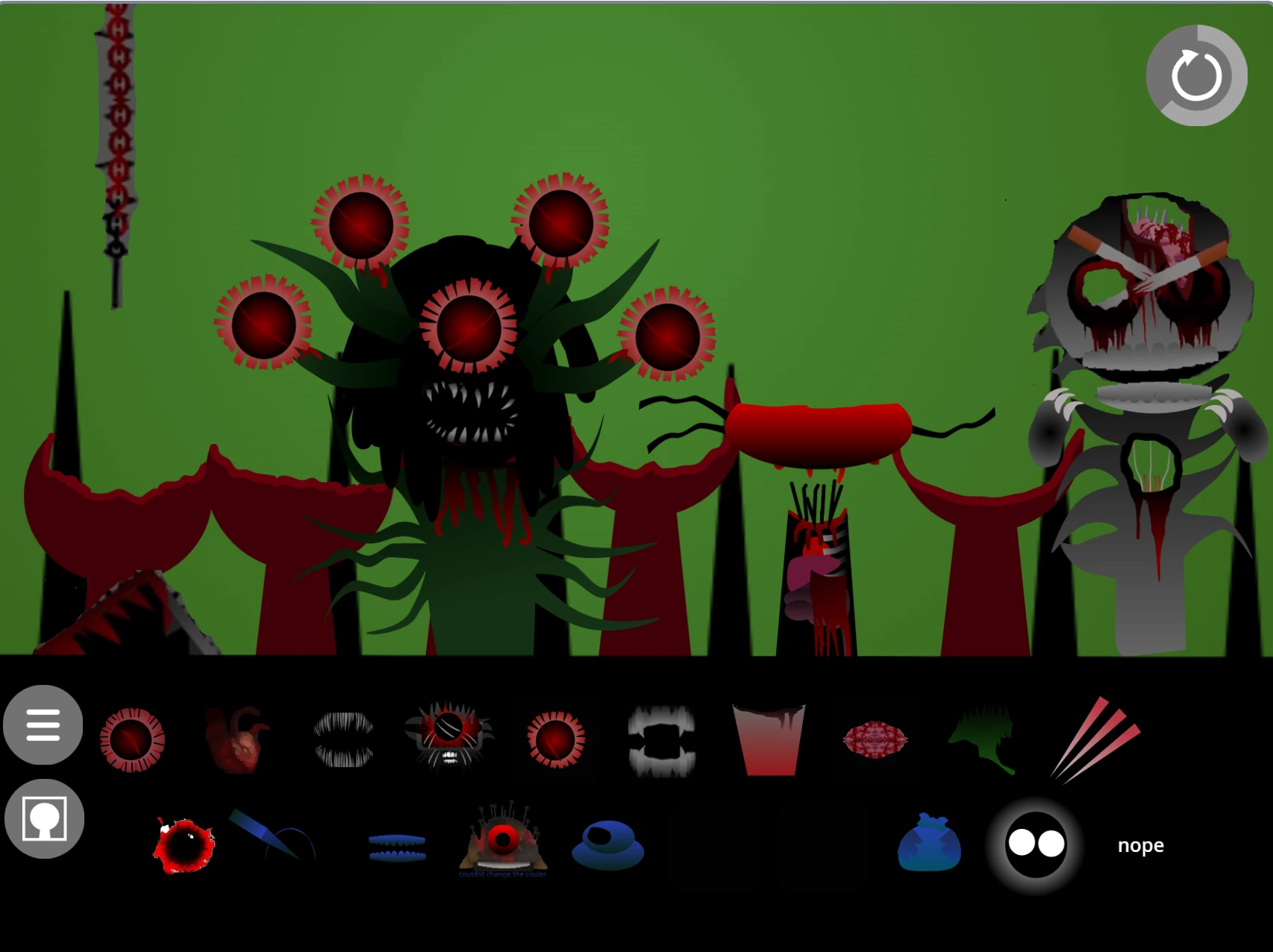 sprunki phase 12 waiye full screen gameplay view