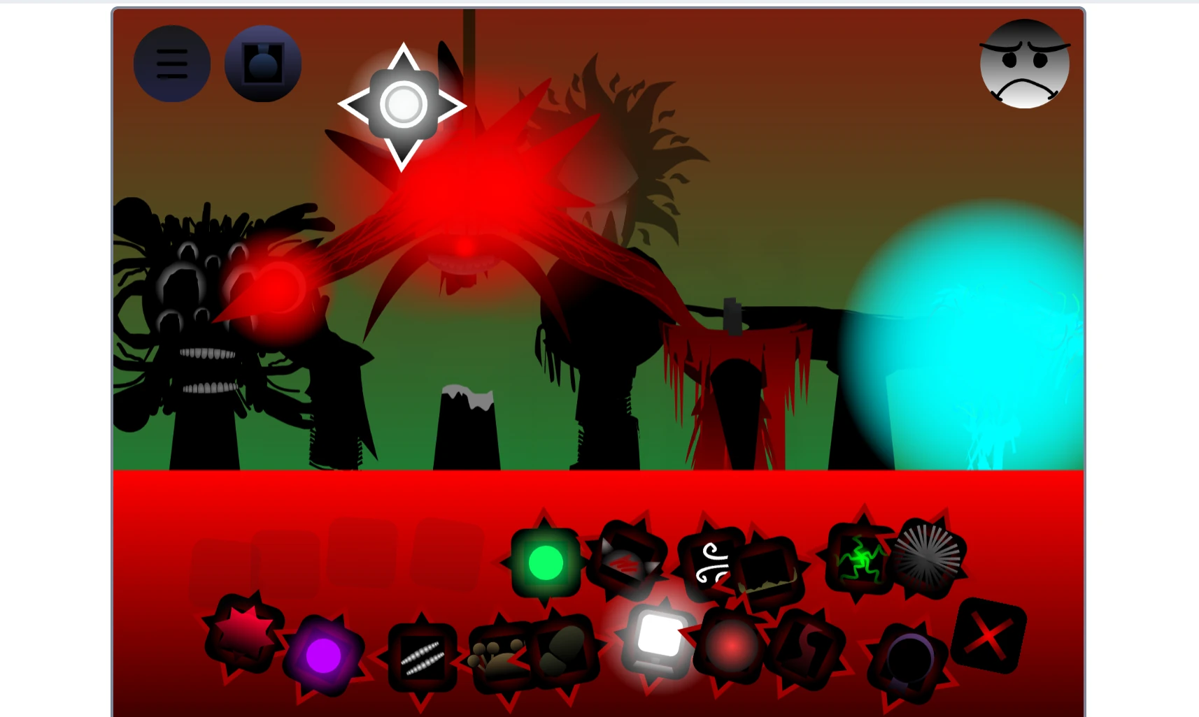 Sprunki Phase 15 character selection and sound options