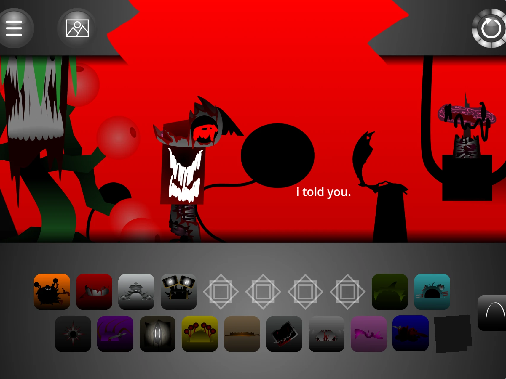 Sprunki Phase 16 Official character selection