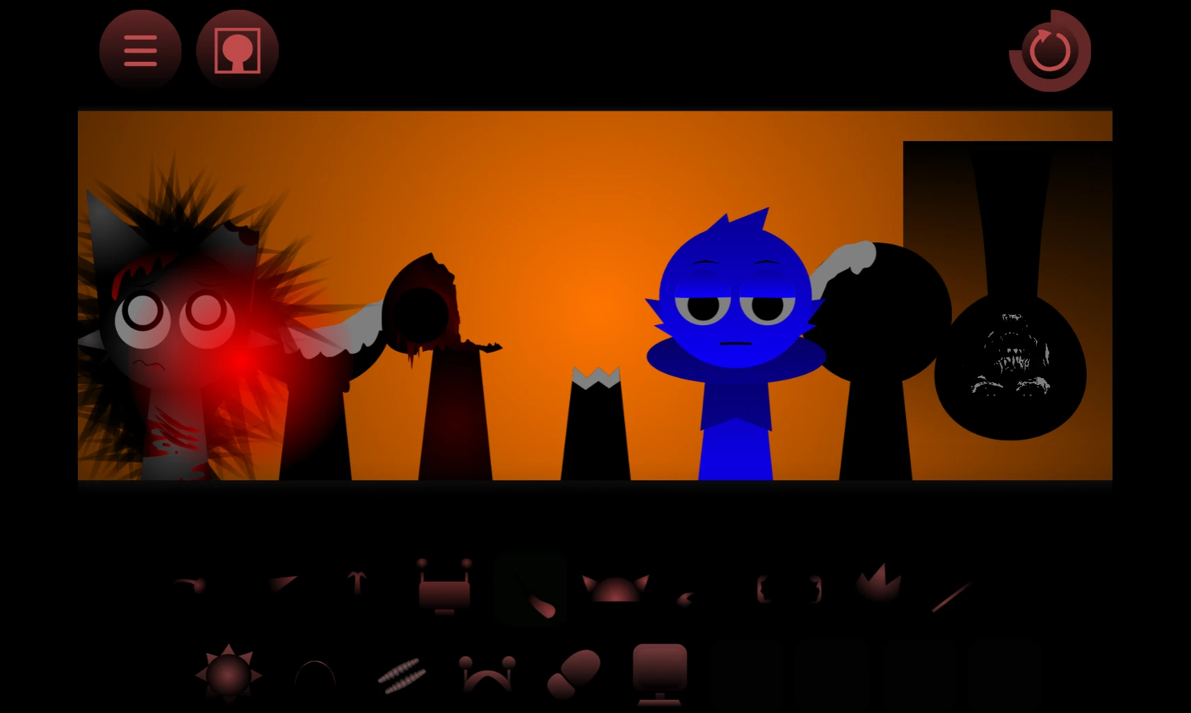 Sprunki Phase 18 character close-up