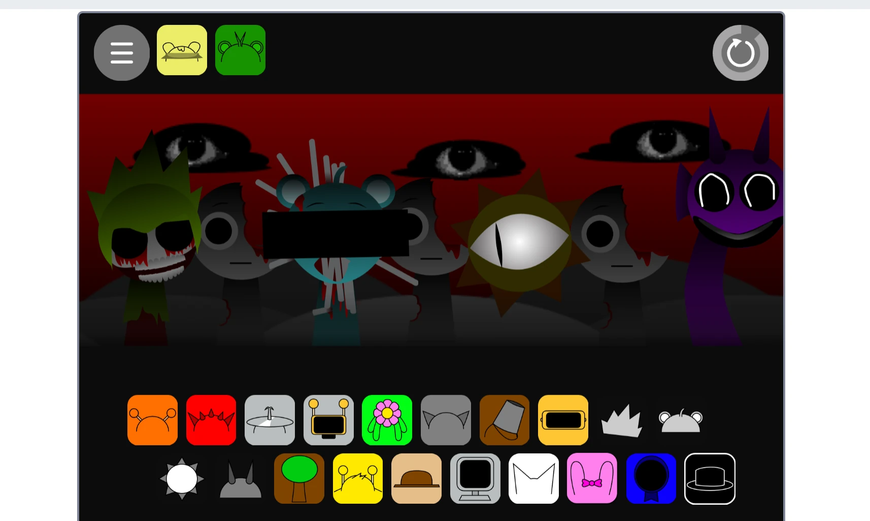 Incredibox Sprunki Phase 2.3 music composition screen