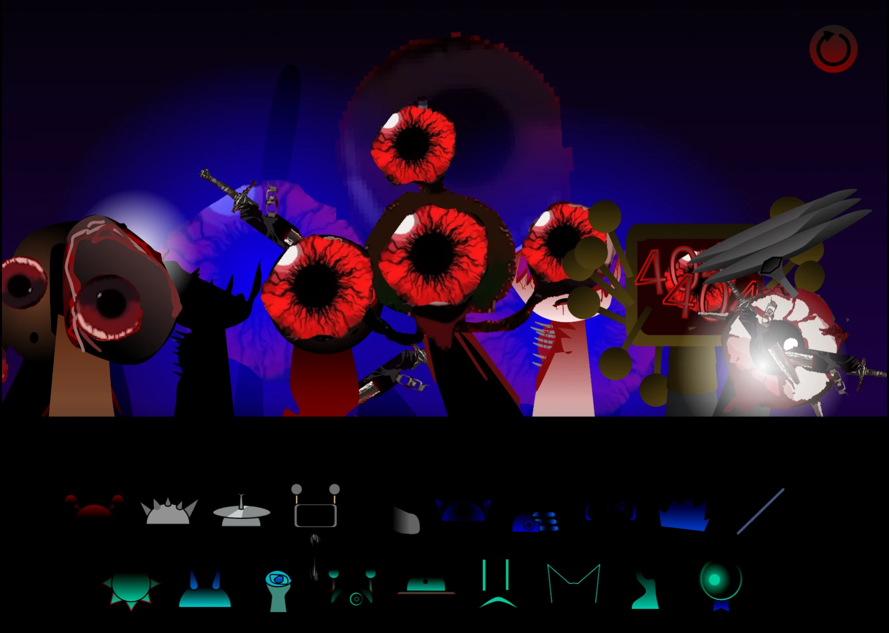 Dragging characters to create music in Sprunki Phase 20