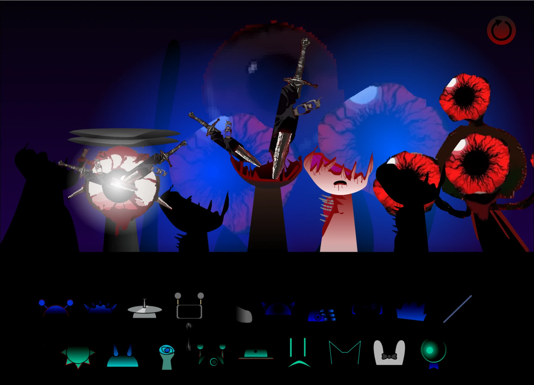 Different character combinations in Sprunki Phase 20