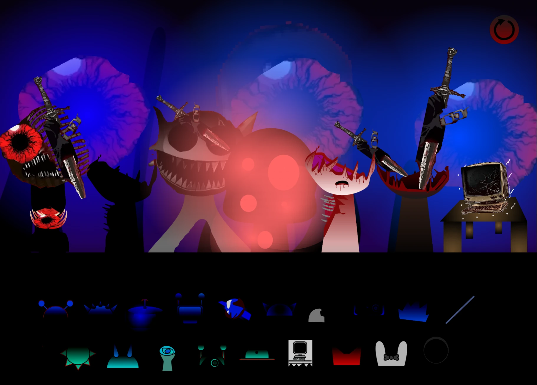 Music beat creation interface in Sprunki Phase 20 rhythm game