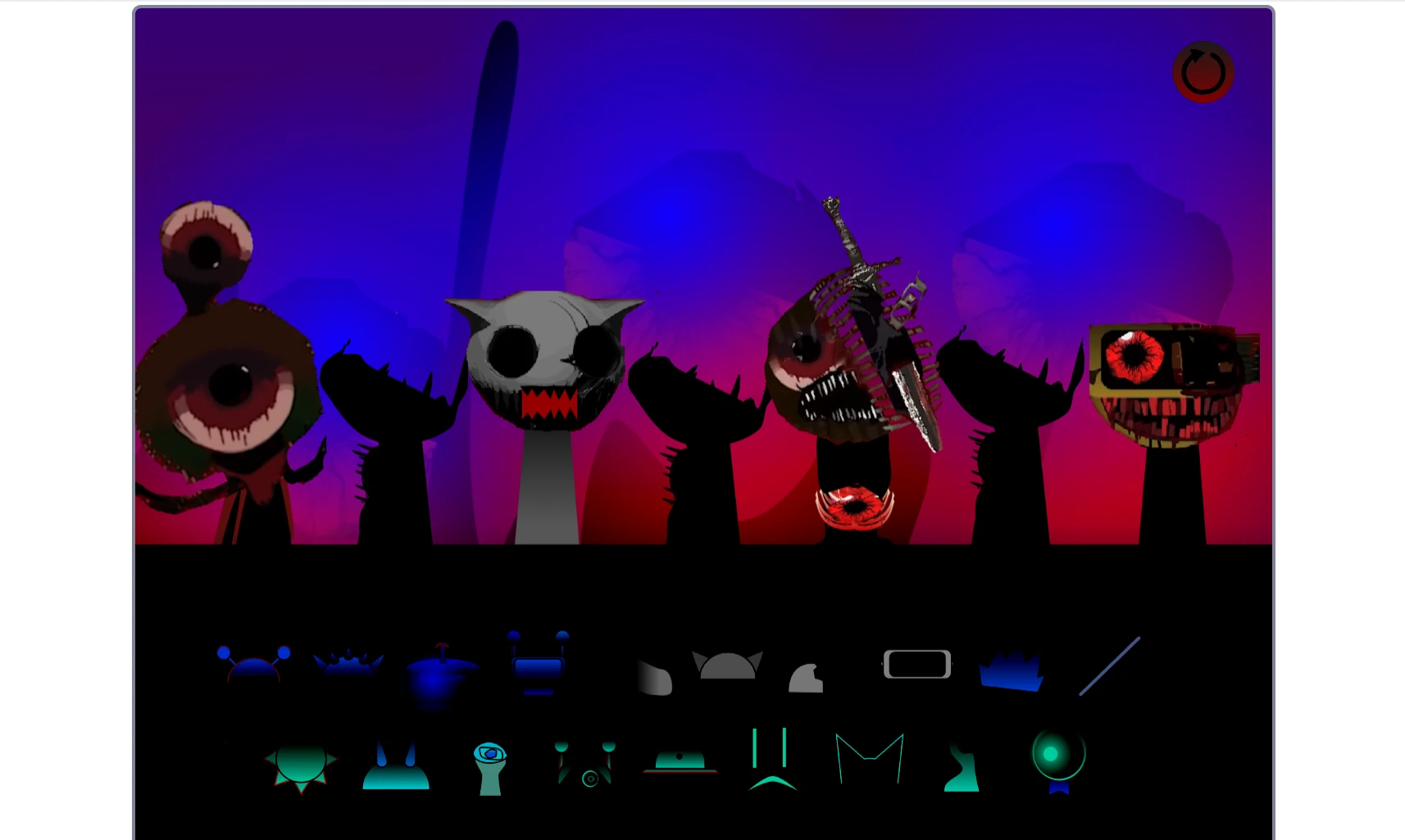 Sprunki Phase 20.5 Cocrea character selection and sound mixing