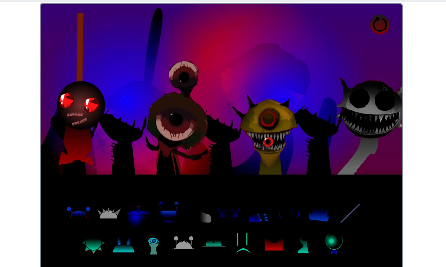 Finished music composition in Sprunki Phase 20.5 Cocrea