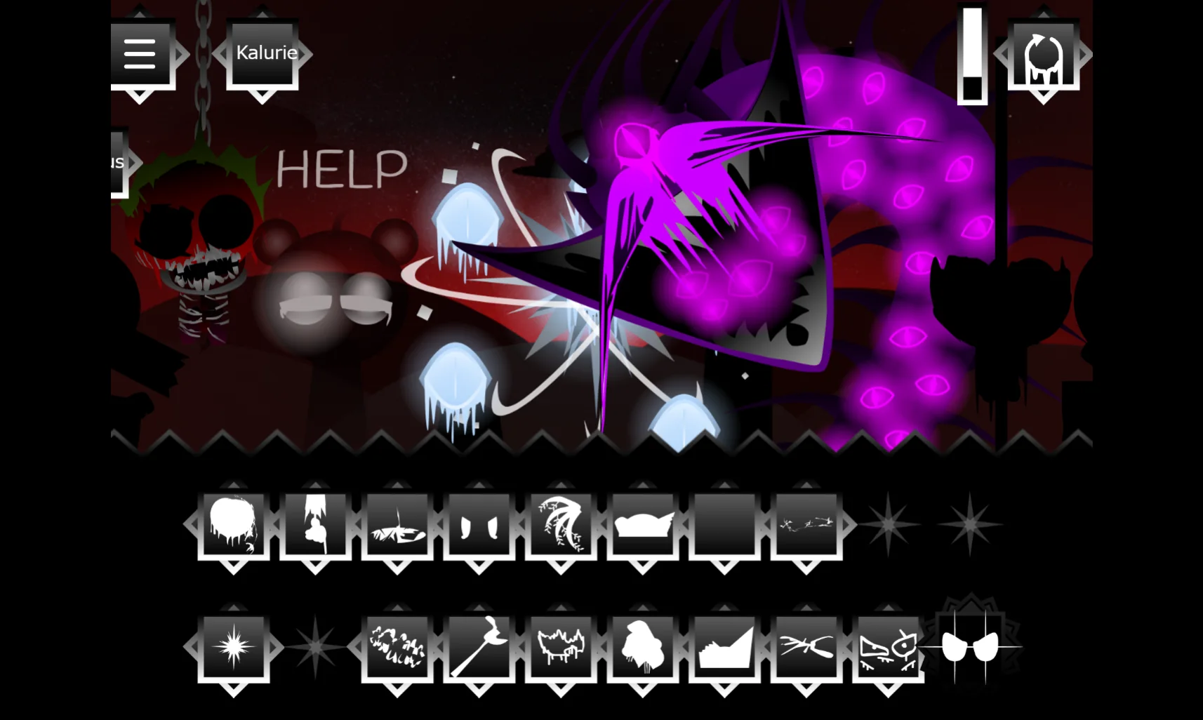 Sprunki Phase 24 Definitive character with multiple sound effects active