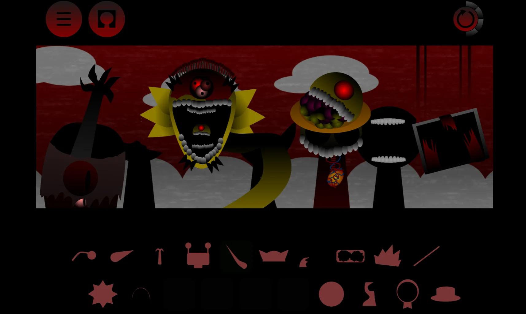 Sprunki Phase 24 Original rhythm pattern creation interface