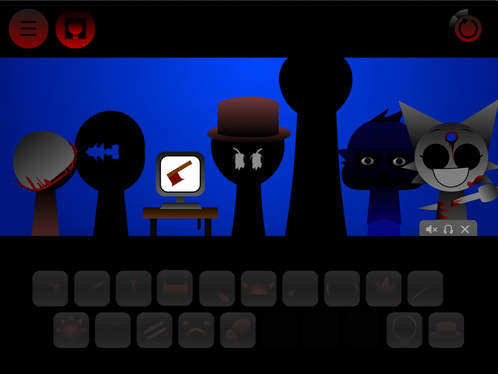 Sprunki Phase 26 sound mixing interface