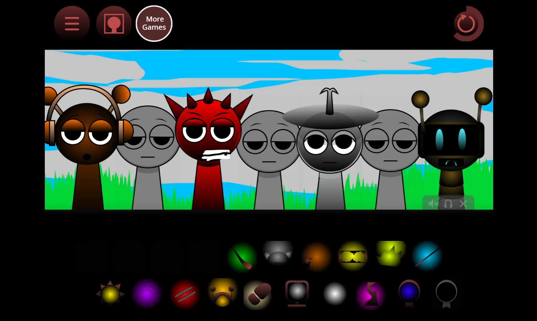 Sprunki Phase 3 Alive Edition sound selection and character placement