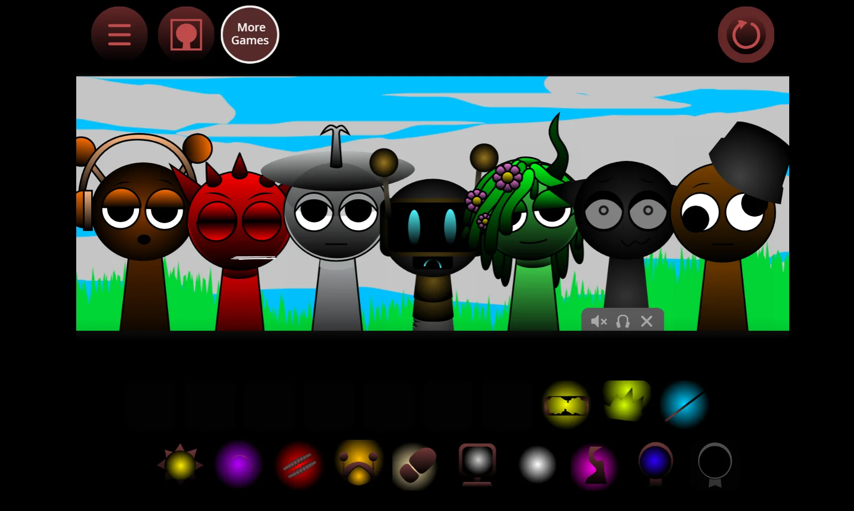 Sprunki Phase 3 Alive Edition full screen music production view