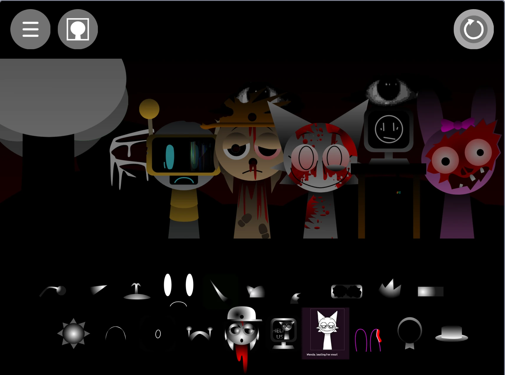 Sprunki Phase 3 definitive reskin complete music studio view