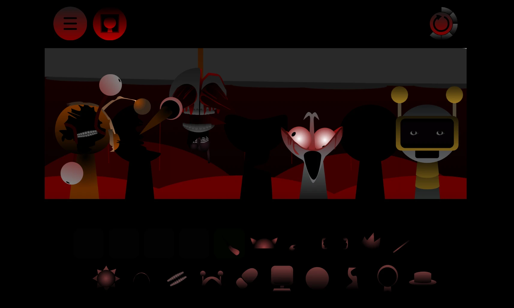 Sprunki Phase 3 Remake Remix gameplay showing updated interface