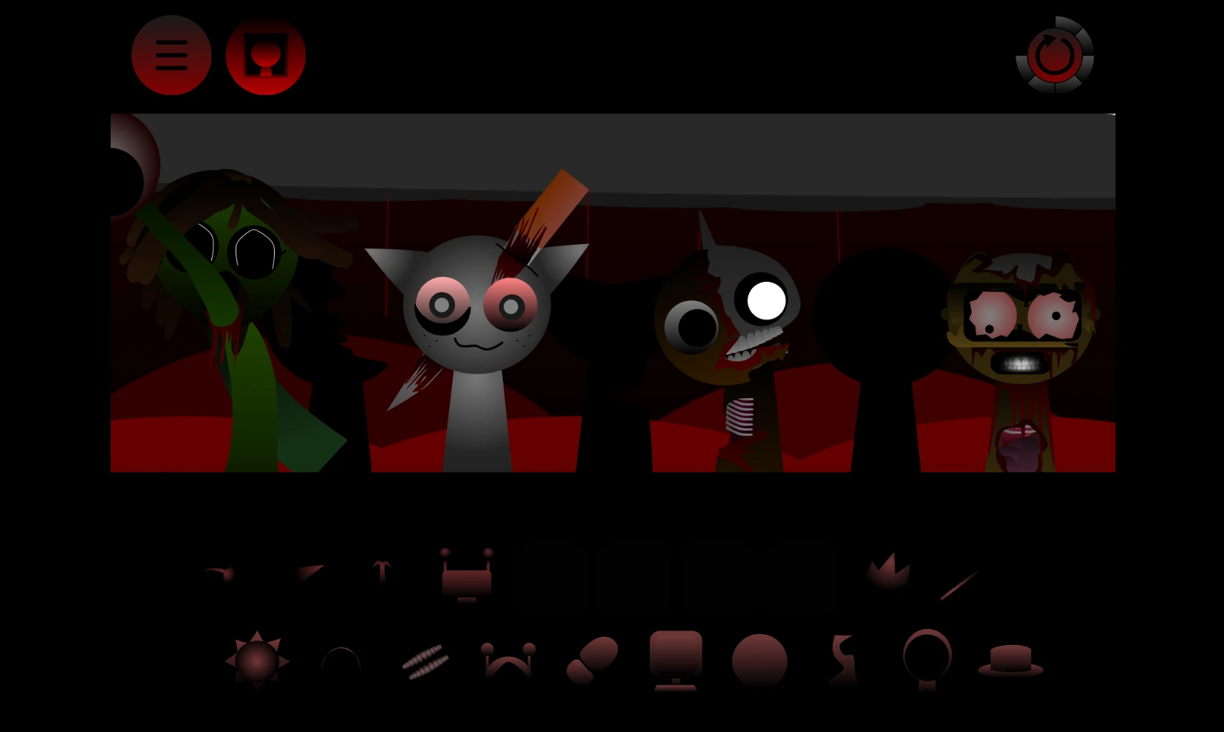 Sprunki Phase 3 Remake Remix sound icon menu