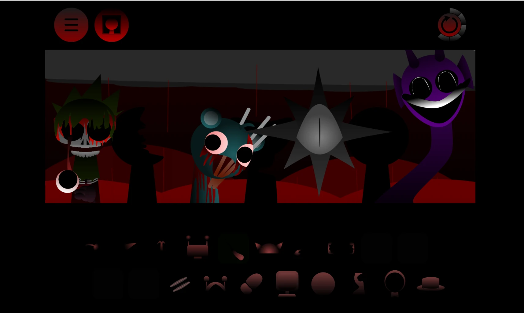 Sprunki Phase 3 Remake Remix character with multiple sounds