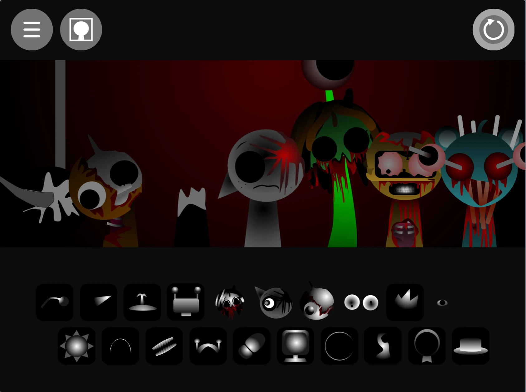 Sprunki Phase 3.1 character selection screen