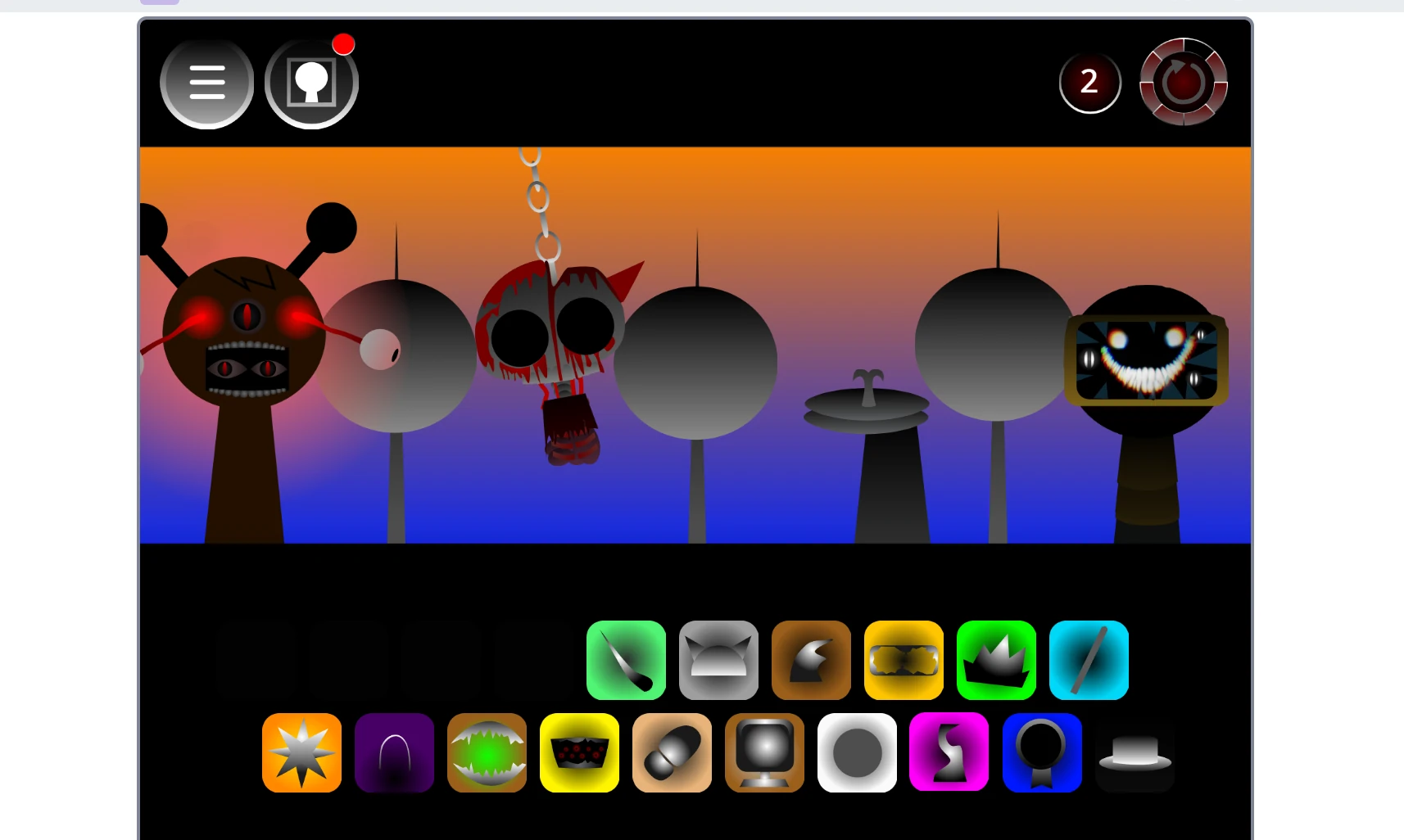 Sprunki Phase 300 Official sound mixing interface