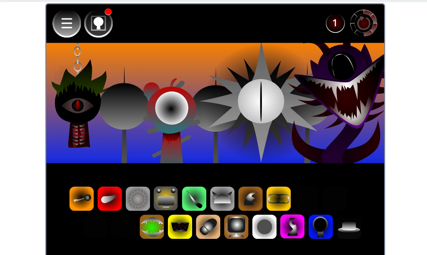 Sprunki Phase 300 Official rhythm composition screen
