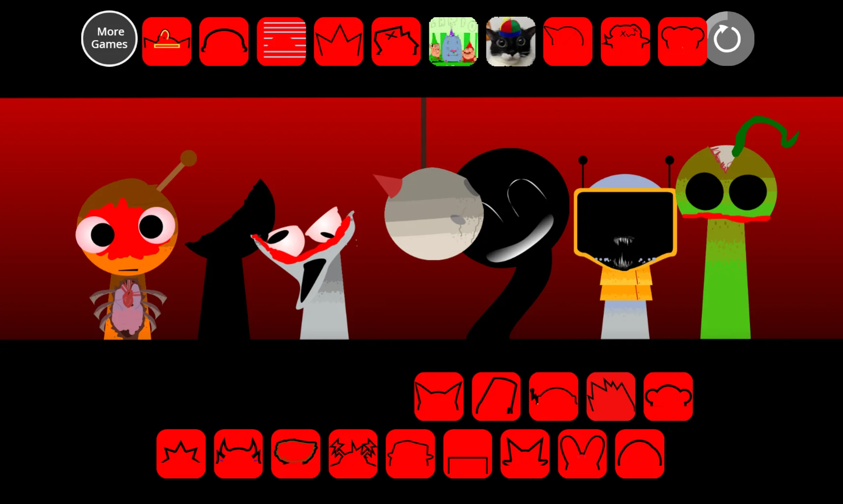 Sprunki Phase 4 Retake on mobile device