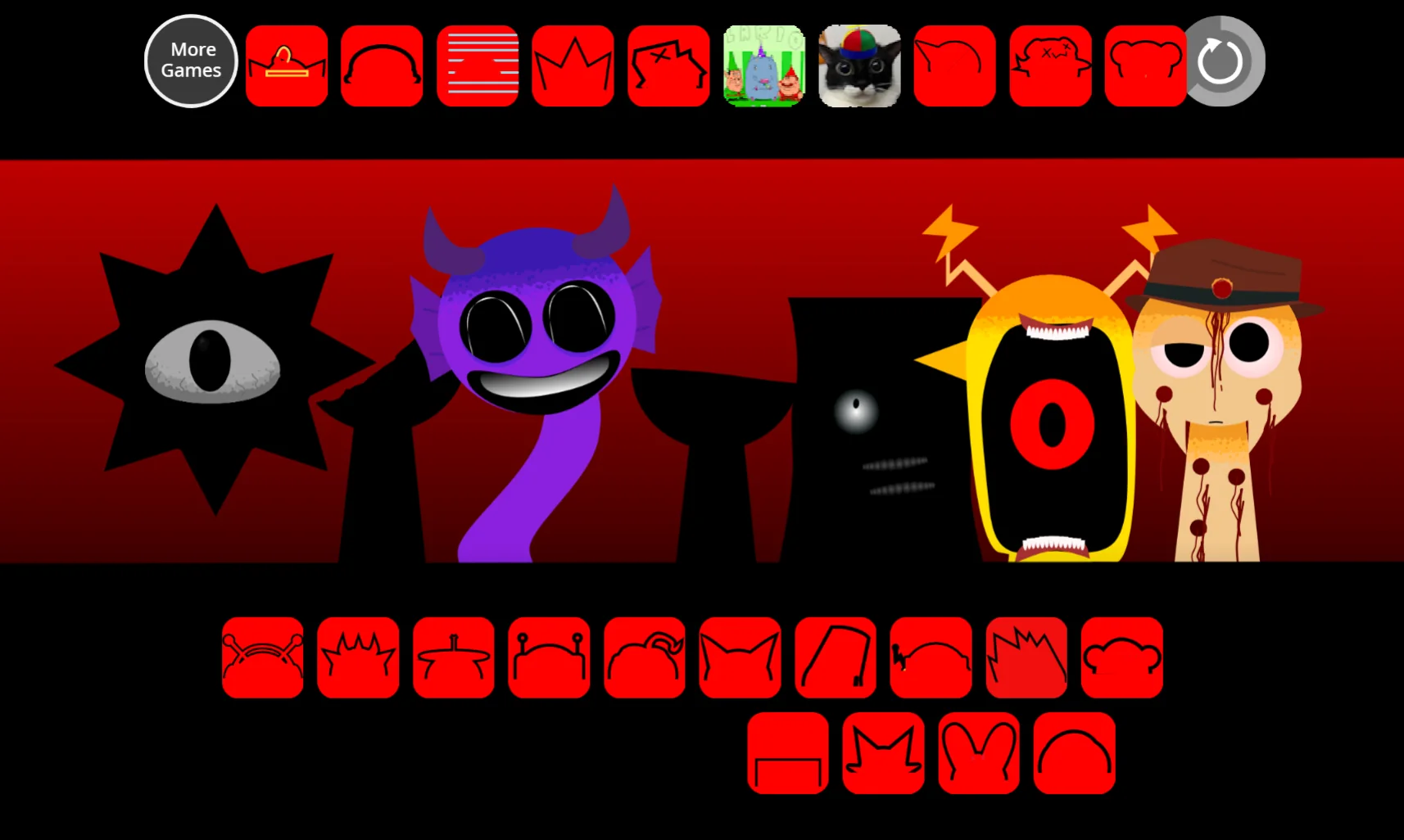 Sprunki Phase 4 Retake sound mixing interface