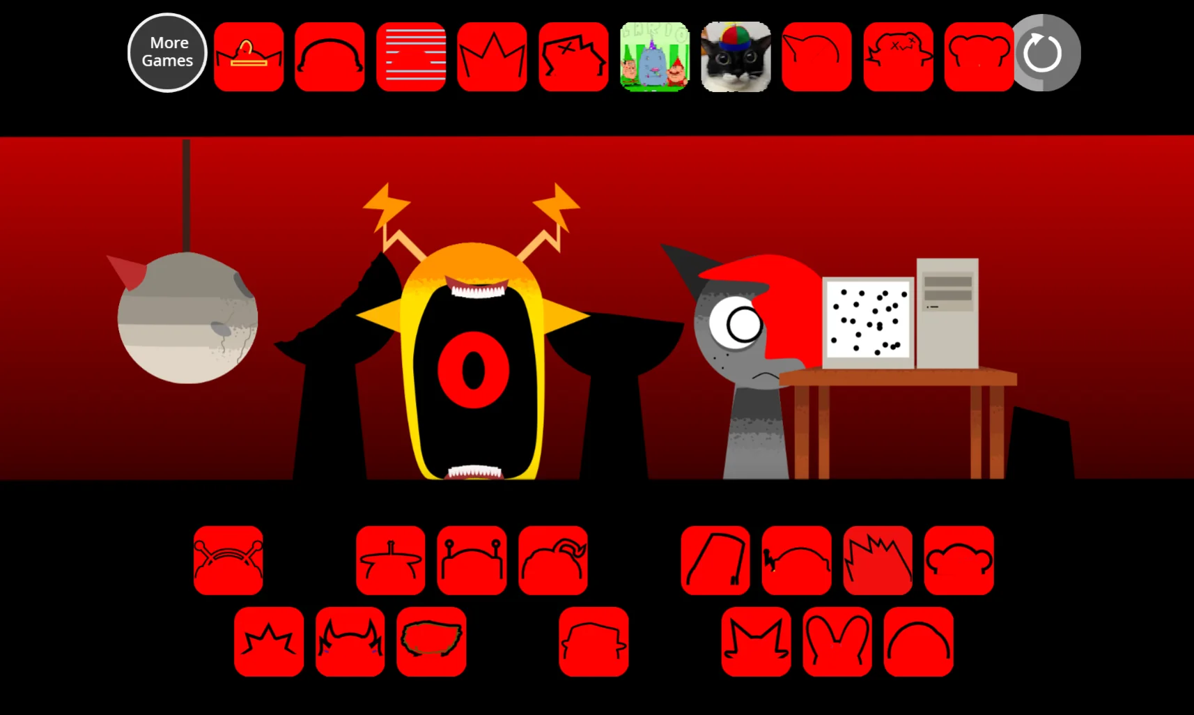 Sprunki Phase 4 Retake icon selection menu