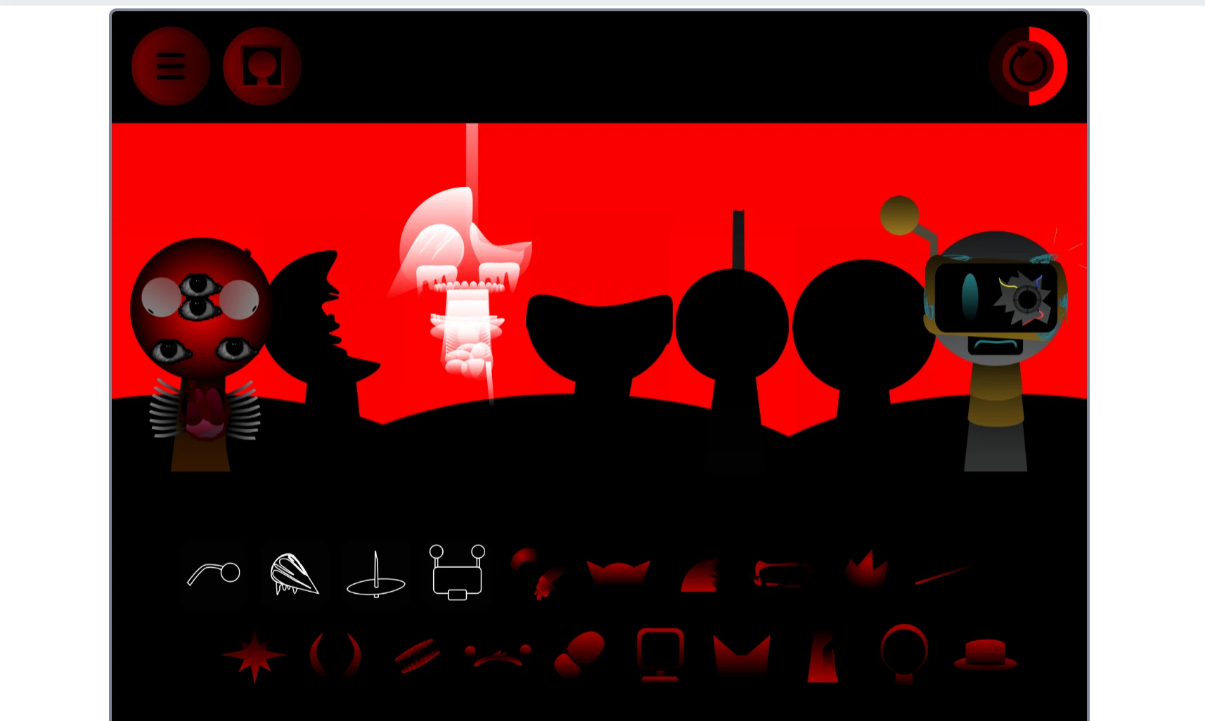 Sprunki Phase 40 sound selection