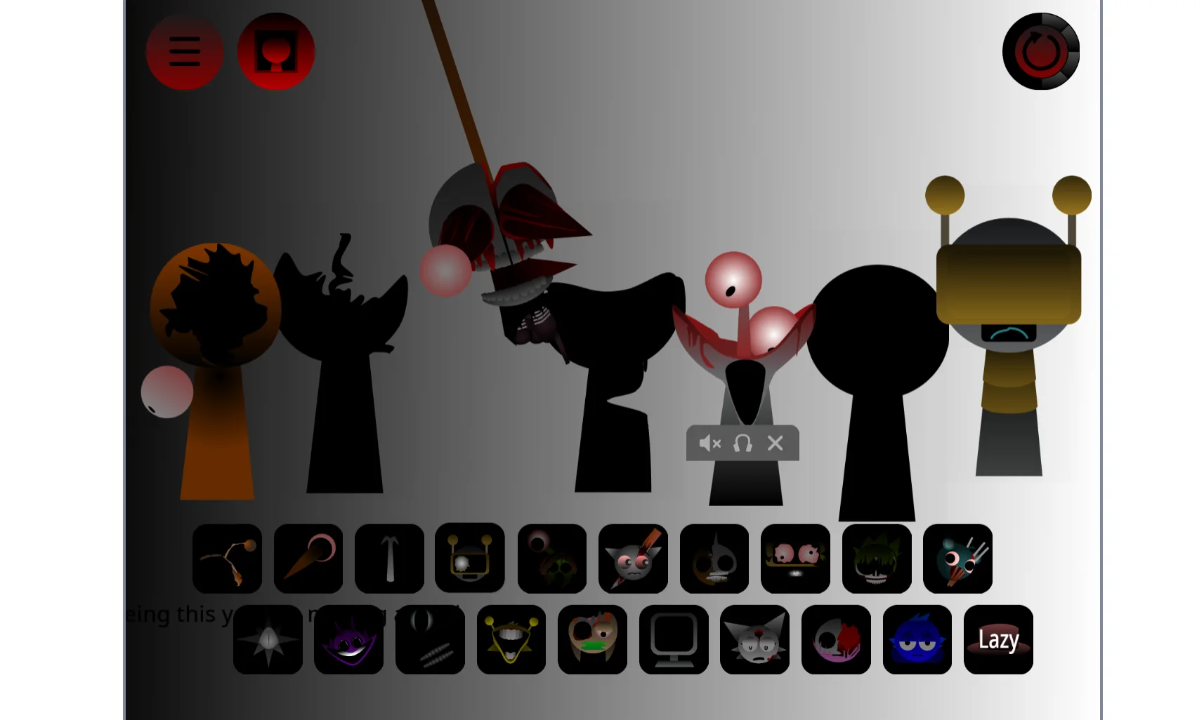 Sprunki Phase 42 V2 gameplay with multiple characters making music together