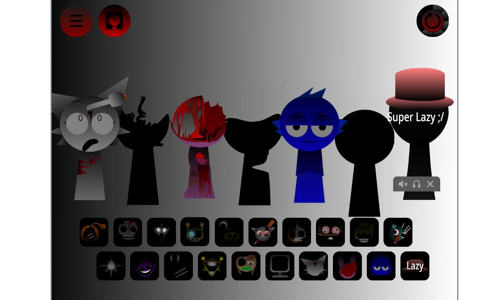 Sprunki Phase 42 V2 gameplay with active music creation in progress