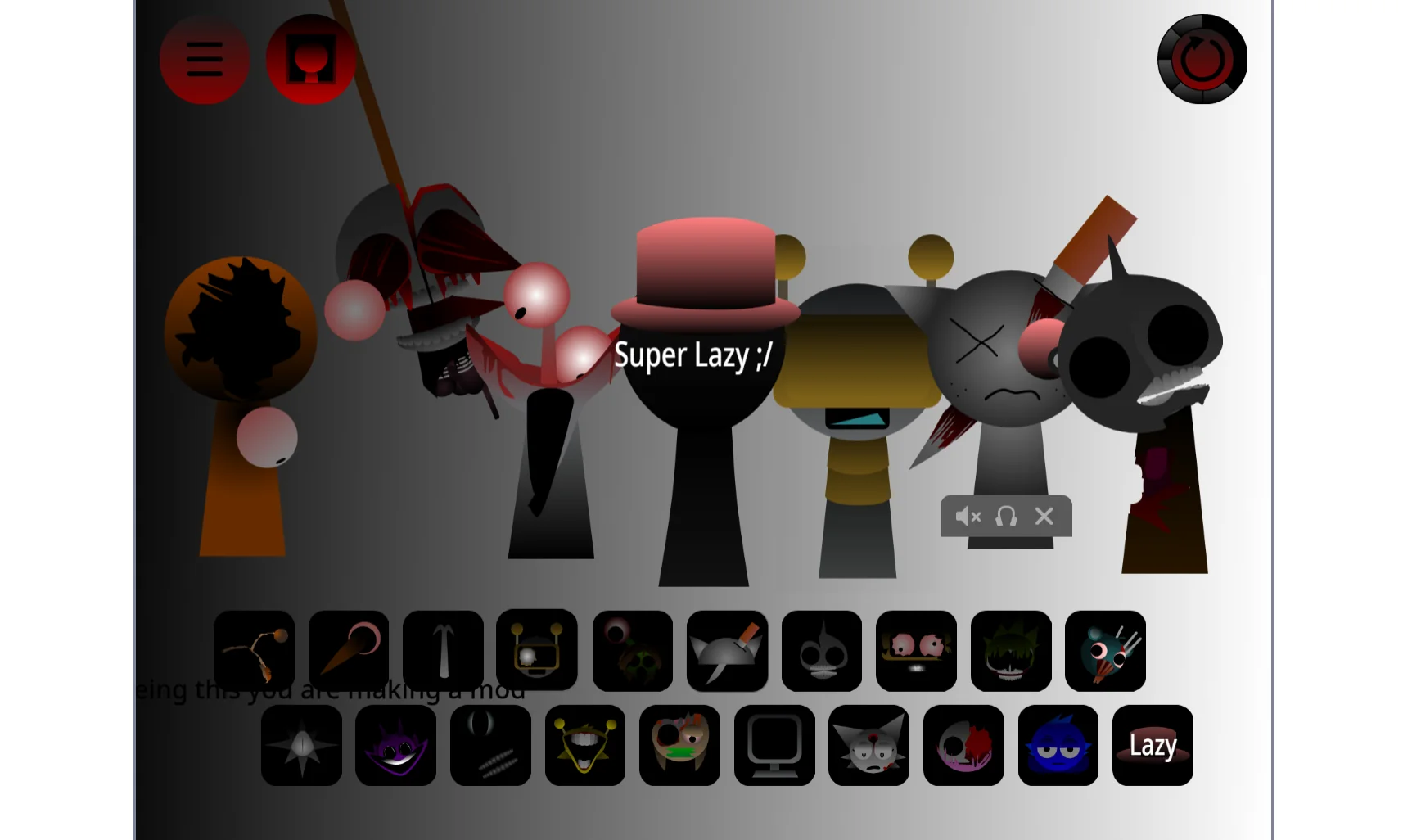 Sprunki Phase 42 V2 final gameplay screenshot showing complete setup