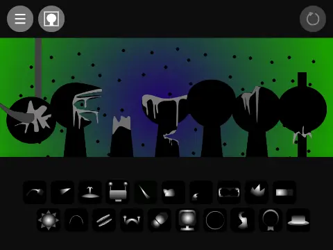 Sprunki Phase 44 V2 rhythm game logo featuring colorful characters