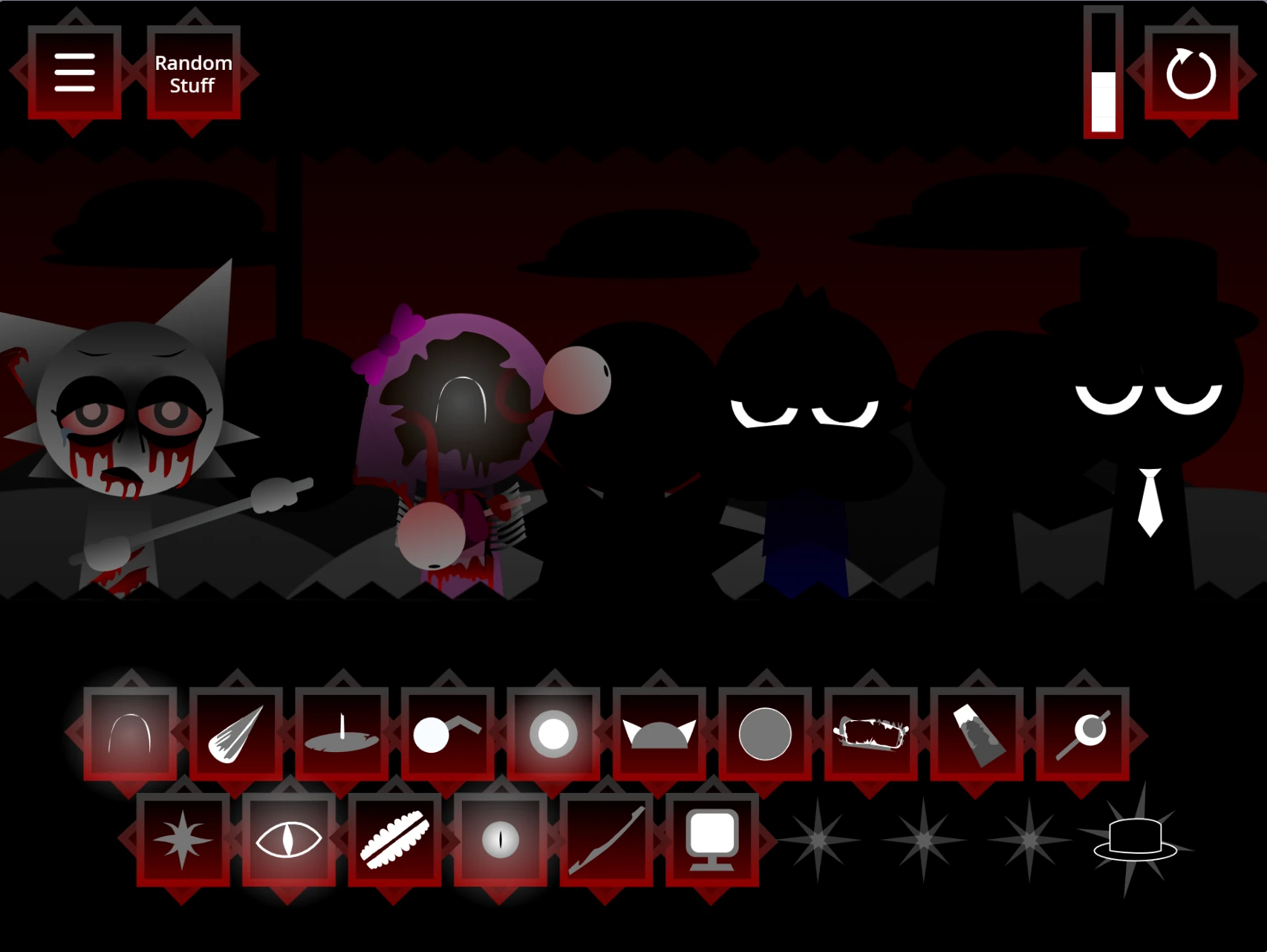 Sprunki Phase 5 sound selection interface