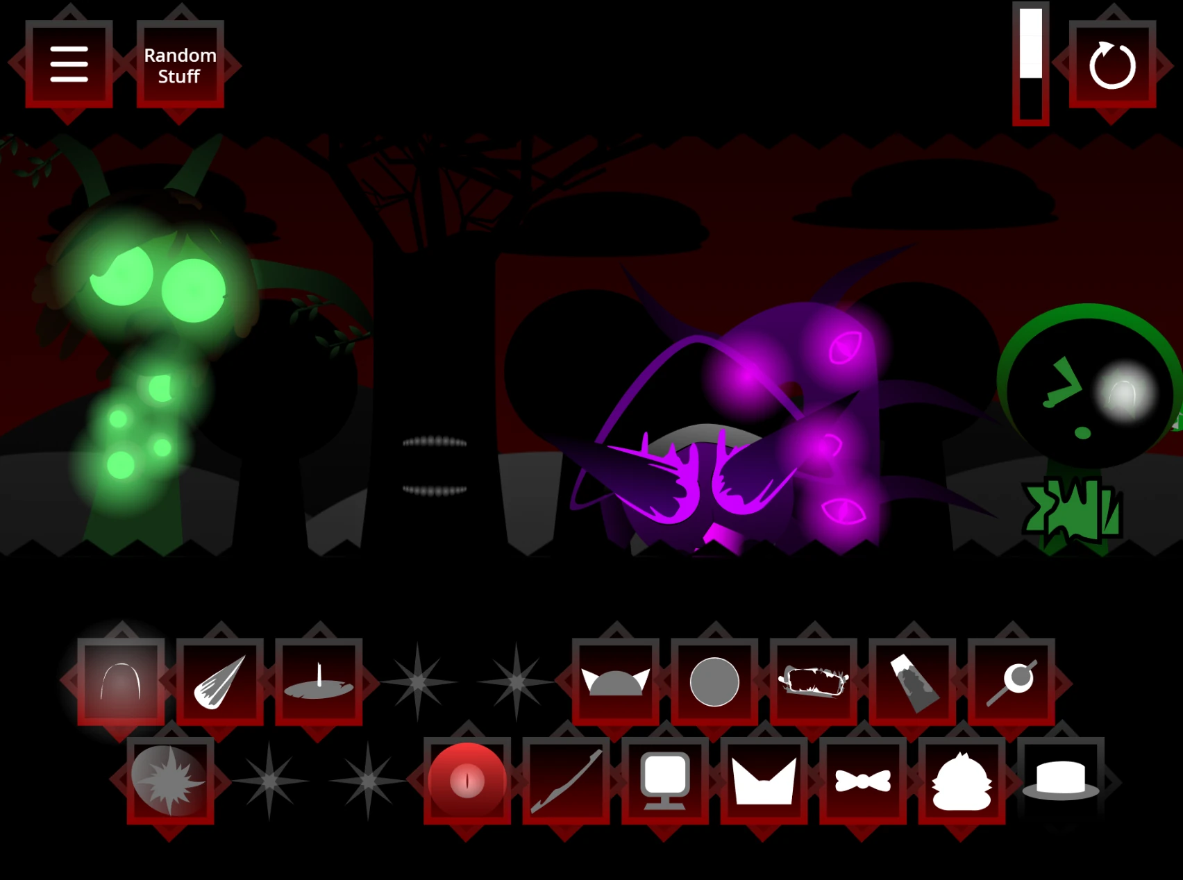 Final screen of a completed mechanical mix