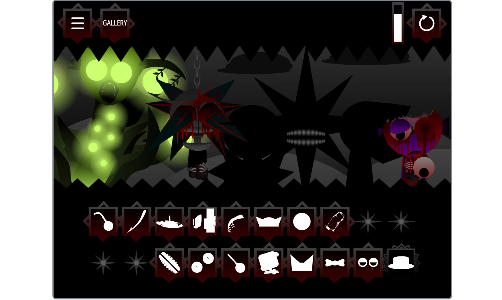 Gameplay screenshot of sound mixing in Incredibox Sprunki Phase 6 Definitive Remastered
