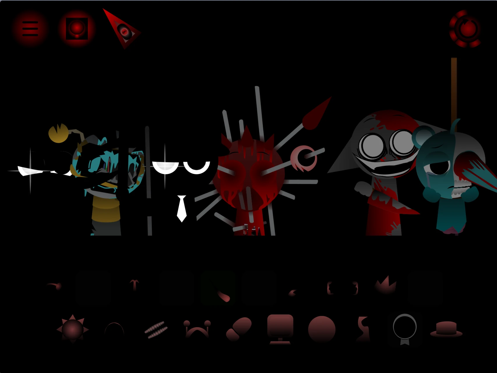 Sound mixing in Sprunki Phase 6 Definitive V1 showing multiple layers