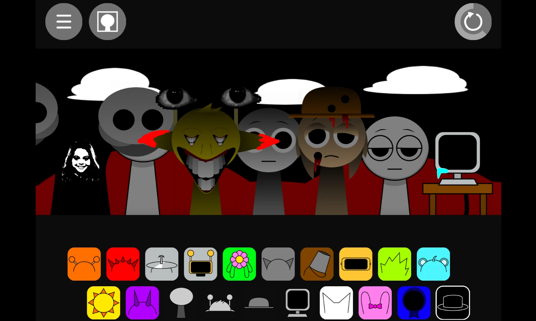 Demonstrating the green character icon being dragged in Sprunki Phase 6