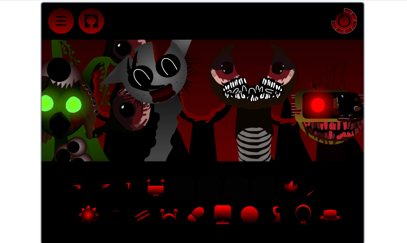 Multiple characters making music together in Sprunki